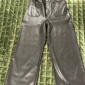Maeve Faux Leather Trousers
